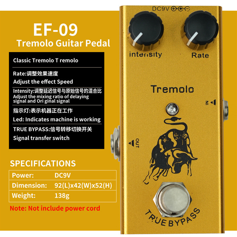 Tremolo detail view