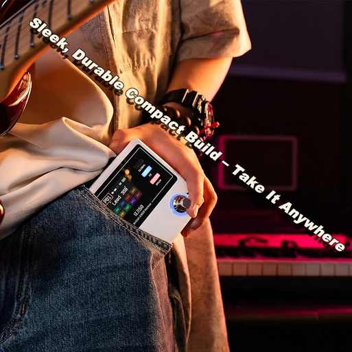 Compact IE350 multi-effects processor carried in a pocket